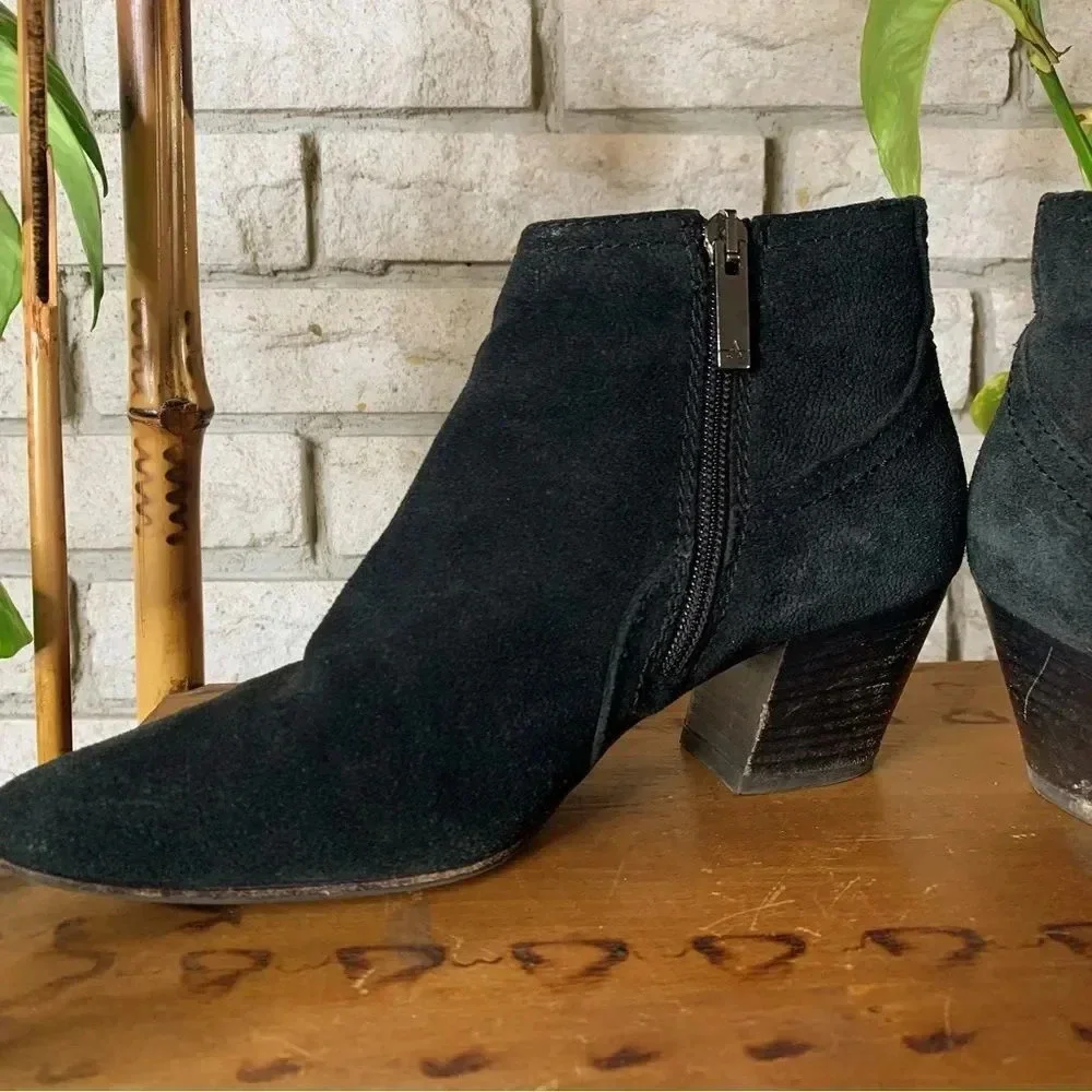 Aquatalia Ankle Boot Black Suede